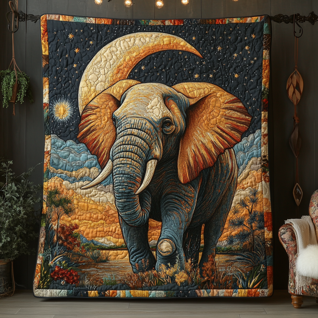 Elephant Wisdom Quilted Blanket Christmas Bedroom Decor Best Christmas Gifts For Beach Lovers