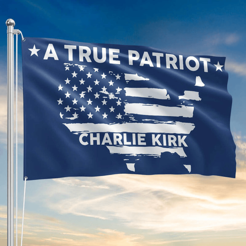 Freedom Charlie Kirk A True Patriot Flag Turning Point USA American Flag Merch For Sale