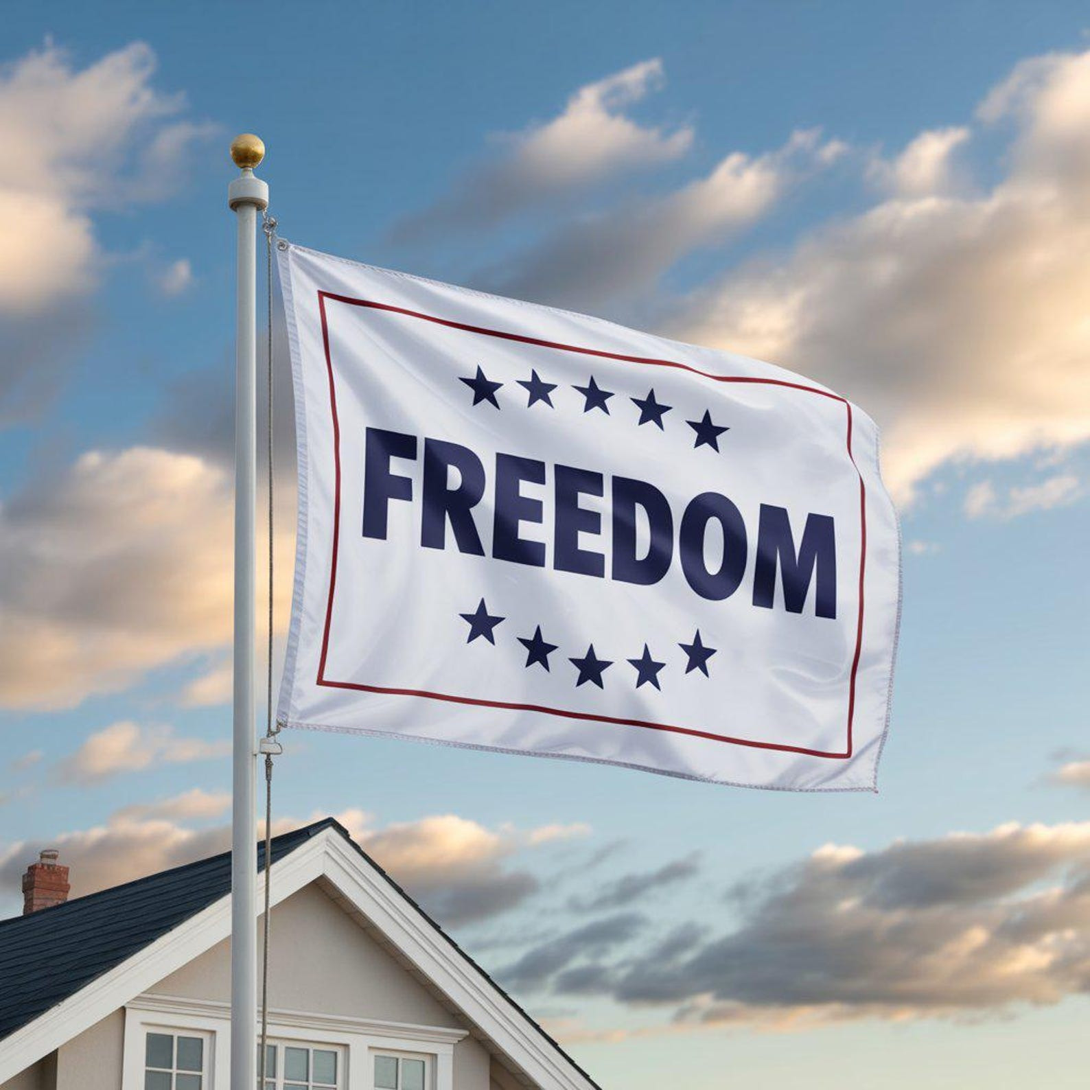 Freedom Charlie Kirk White Flag RIP Tribute TPUSA Legend Charlie Kirk Memorial Merch Gifts