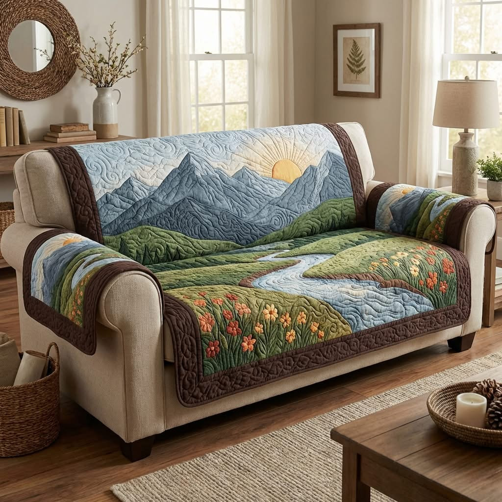 Golden Highlands Quilted Sofa Cover Best Sofa Couch Cover Gifts For Mom
