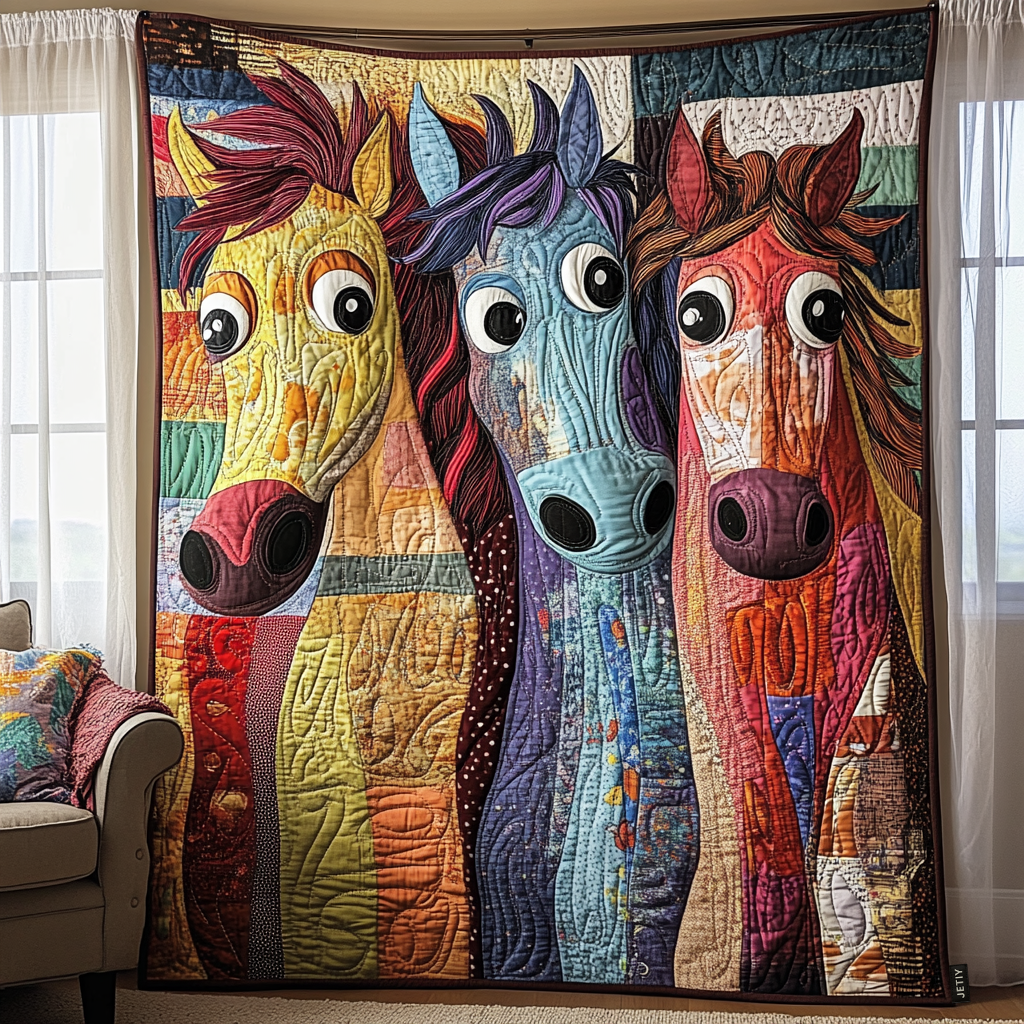 Horse Quilted Blanket Christmas Bedroom Decor Great Gifts For Horse Lovers