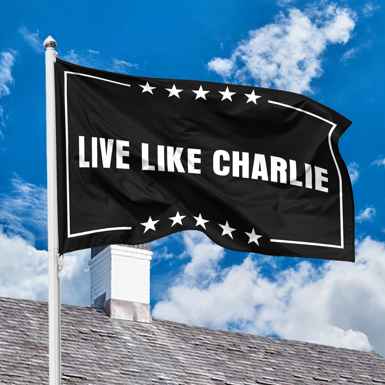 Live Like Charlie Kirk Flag RIP Pray For Charlie Kirk Tribute Merchandise For Supporters