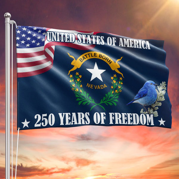 Nevada State Flag America 250 Years Of Freedom Flag Nevada State Pride Home Decor