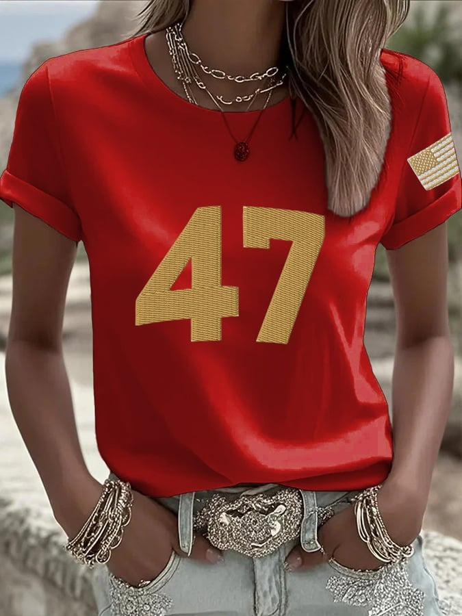 Red 47 Charlie Kirk Shirt Clothes Charlie Kirk Memorial Merch Trump Supporters Clothing