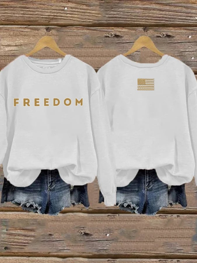 Red Charlie Kirk Freedom Sweatshirt USA Flag Honor The TPUSA Legend Wear Red On October 14