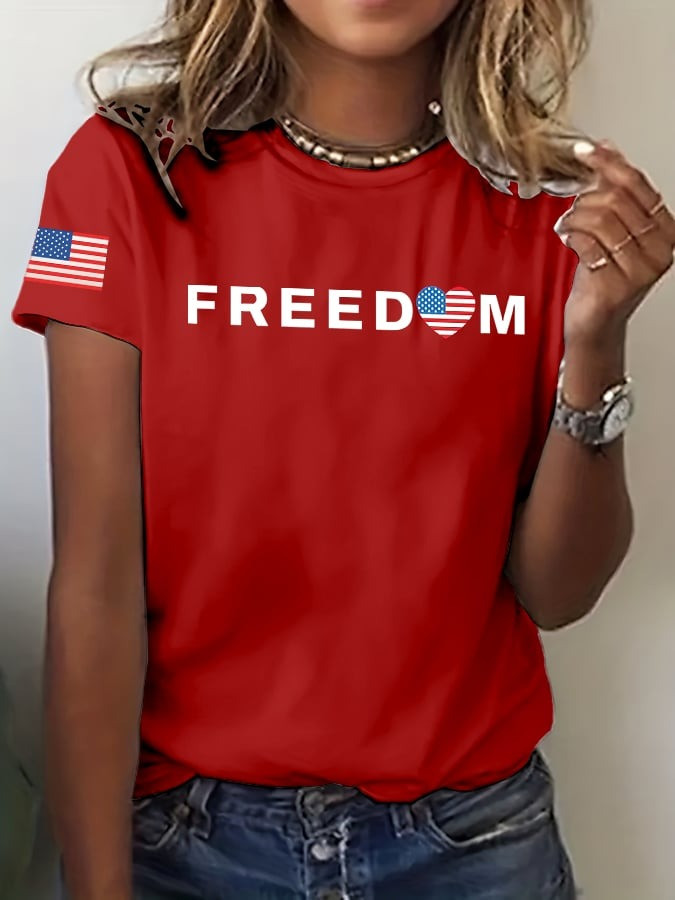 Red Charlie Kirk Freedom Tee Shirt In Loving Memory Of Charlie Kirk Memorial Shirts For Sale - Image 2