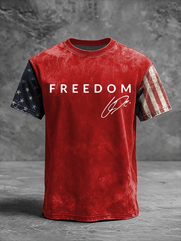 Red Charlie Kirk Freedom Tee Shirt Signed Wear Red Day Clothes Charlie Kirk Memorial Merch - Image 2