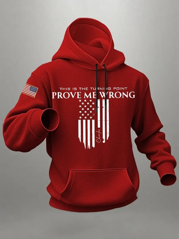 Red Charlie Kirk Memorial Hoodie This Is The Turning Point Prove Me Wrong Wear Red Oct. 14
