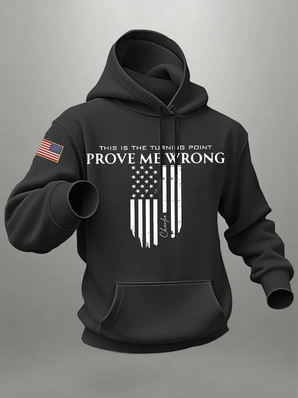 Red Charlie Kirk Memorial Hoodie This Is The Turning Point Prove Me Wrong Wear Red Oct. 14 - Image 2