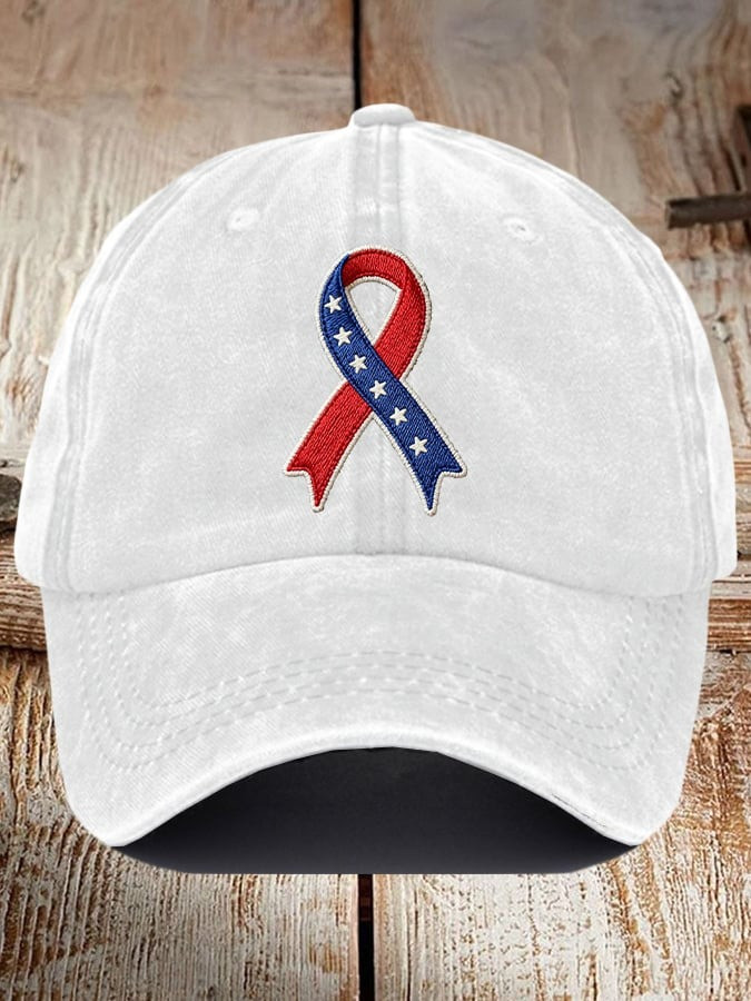 Red Charlie Kirk Ribbon Hat Make America Safe Again Baseball Cap Wear Red For October 14 Day - Image 2