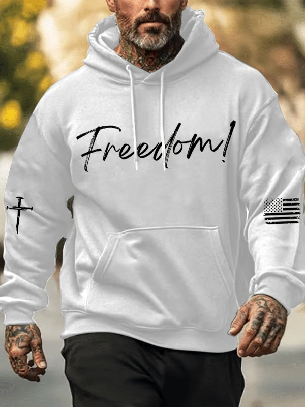 Red Freedom Charlie Kirk Hoodie Turning Point USA Flag Wear Red On October 14 Day Tribute - Image 2