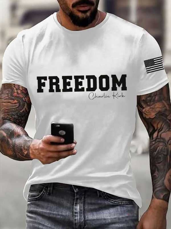 Red Freedom Charlie Kirk Memorial Shirt October 14 Birthday Tribute Gifts For Supporters