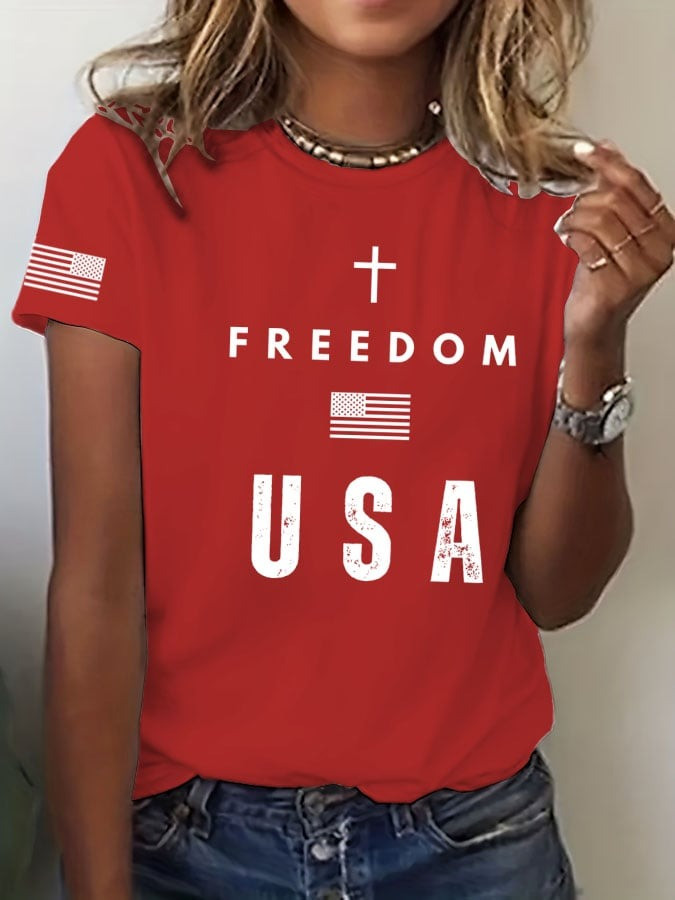 Red Freedom Charlie Kirk Shirt Turning Point USA Wear Red On October 14 Day Memorial Tee - Image 2