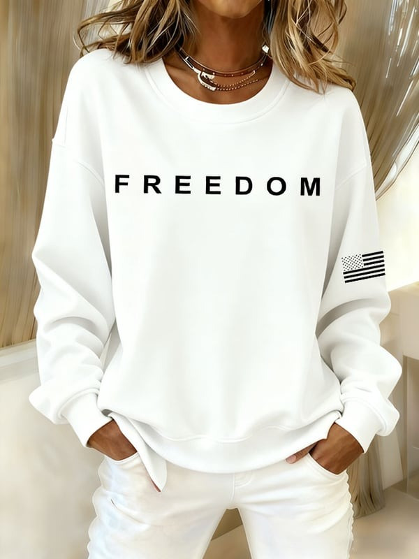 Red Freedom RIP Charlie Kirk Sweatshirt Wear Red For Charlie Kirk Funeral Memorial Day Merch - Image 2
