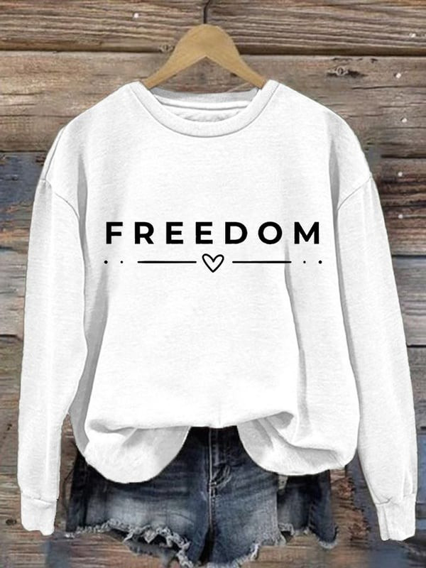 Red Freedom RIP Charlie Kirk Sweatshirt Women's Wear Red For Charlie Kirk Day Clothing - Image 2