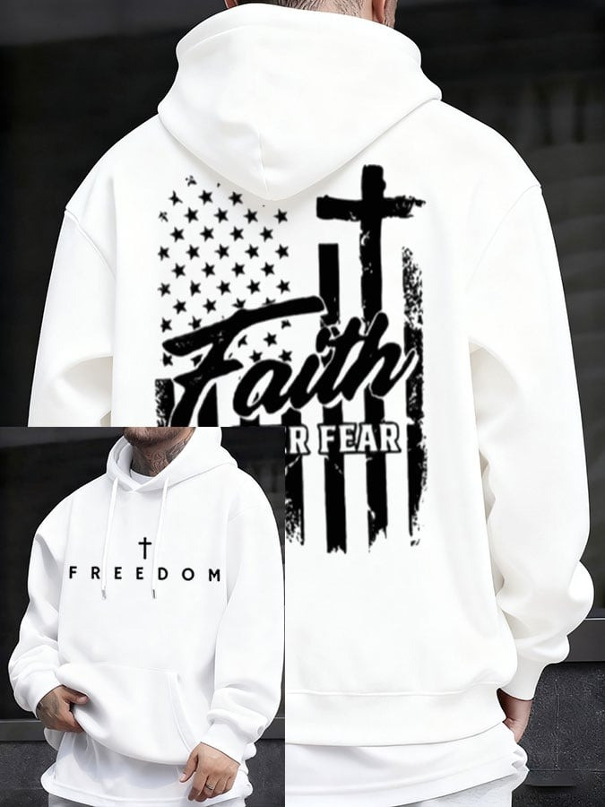 Red RIP Charlie Kirk Freedom Hoodie Faith Over Fear Memorial Clothing October 14 Day Merch