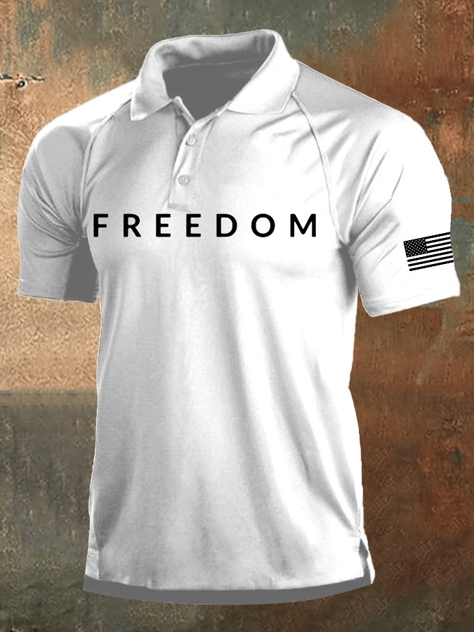 Red RIP Charlie Kirk Freedom Men's Polo Shirt Wear Red For Charlie Kirk Day 2025 Clothing - Image 3