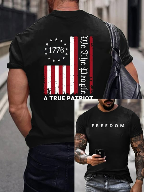 Red RIP Charlie Kirk Freedom Tee Shirt We The People Honor A True Patriot Memorial Apparel