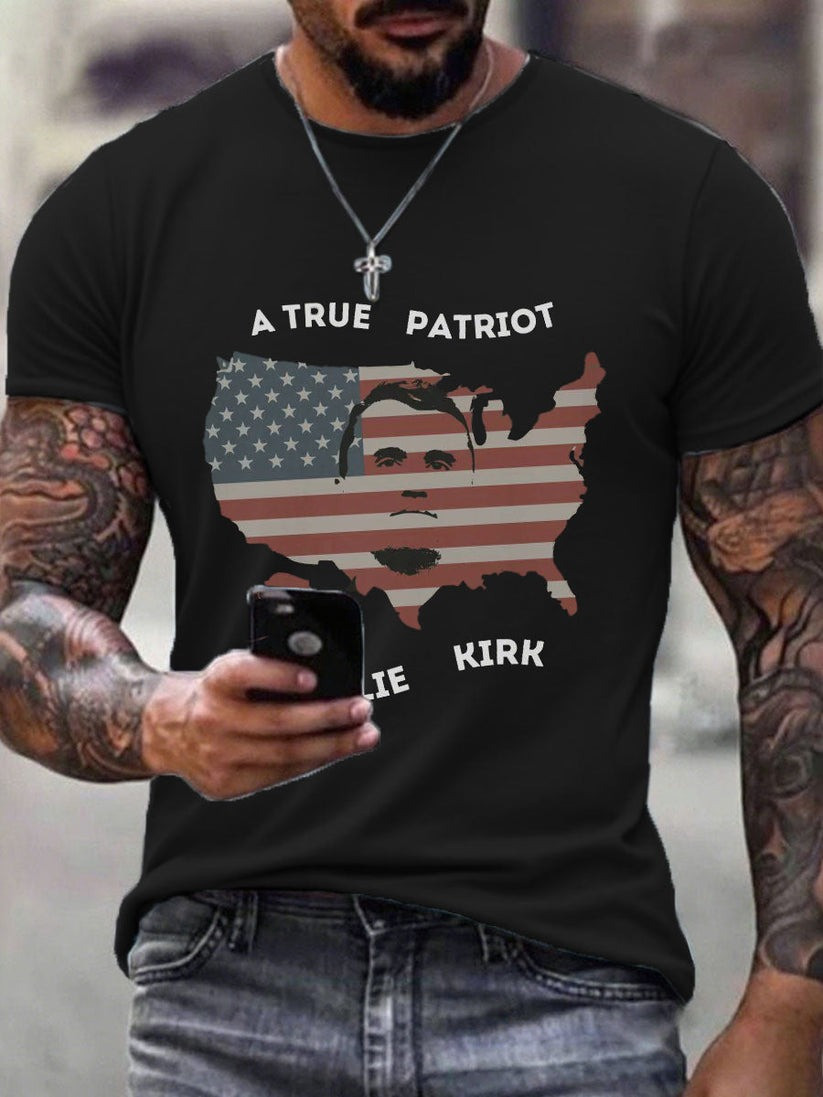 Red RIP Charlie Kirk Shirt Honor A True Patriot Wear Red For October 14 Charlie Kirk Day - Image 2