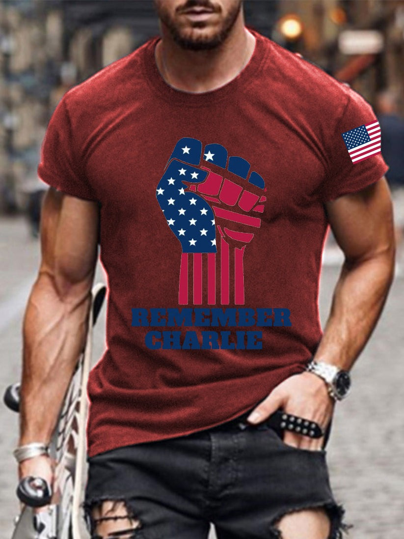 Red RIP Charlie Kirk Shirt Men's Remember Charlie Kirk Wear Red For Charlie Kirk Day 2025