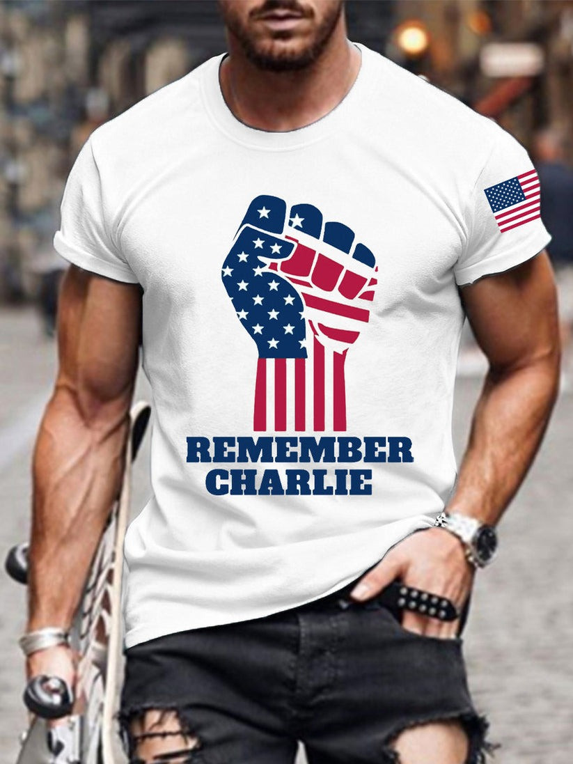 Red RIP Charlie Kirk Shirt Men's Remember Charlie Kirk Wear Red For Charlie Kirk Day 2025 - Image 2