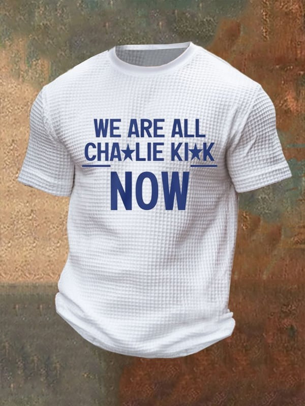 Red We Are All Charlie Kirk Now T-Shirt Support Wear Red For Charlie Kirk Day 2025 Clothing - Image 3