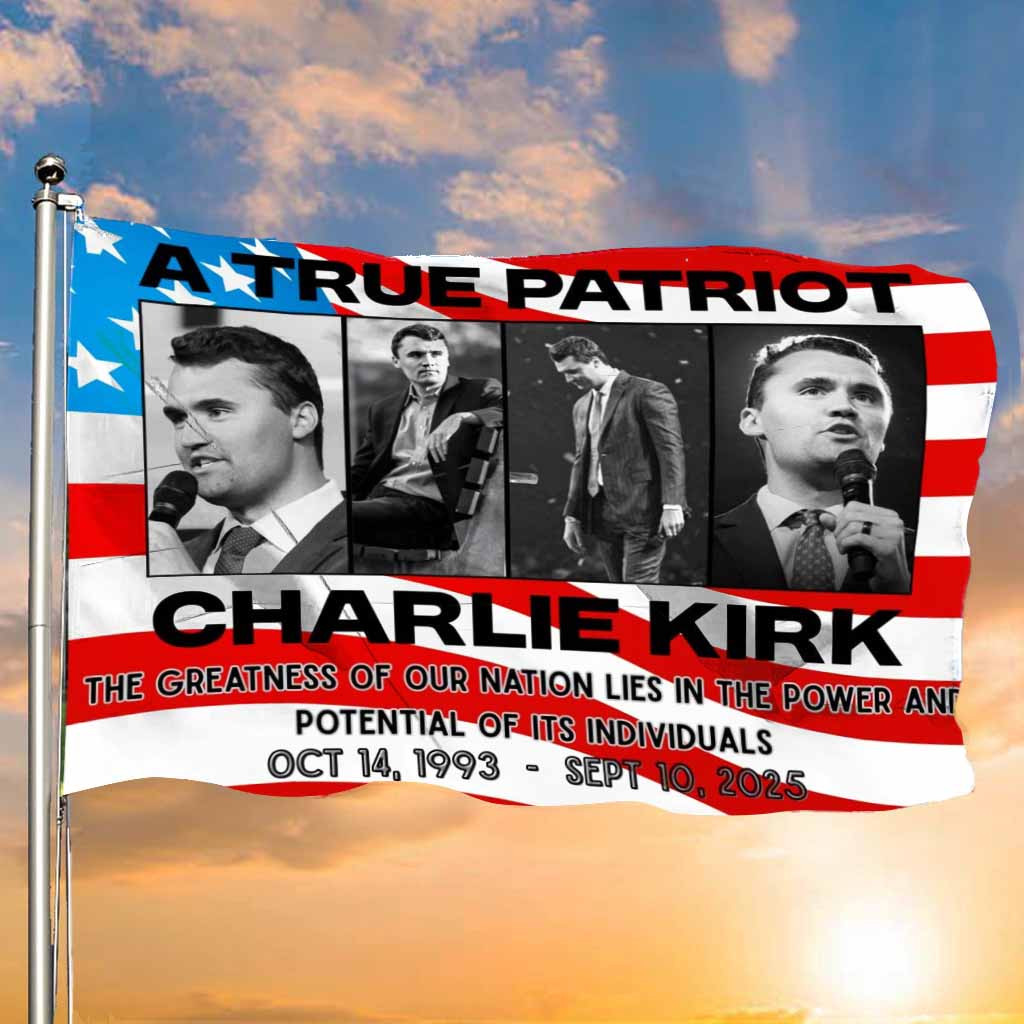 RIP Charlie Kirk American Flag A True Patriot The Turning Point USA TPUSA Merch Store