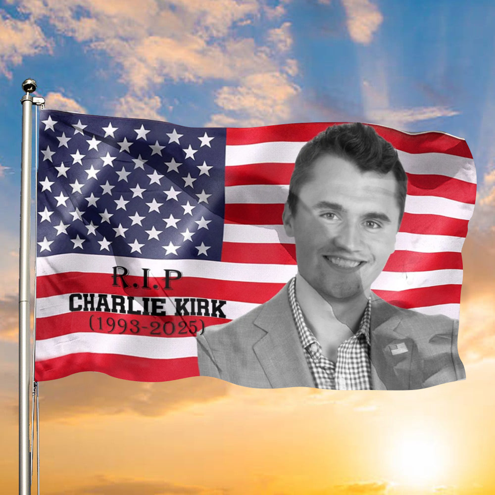 RIP Charlie Kirk American Flag Charlie Kirk Merch Activist Memorial Gifts