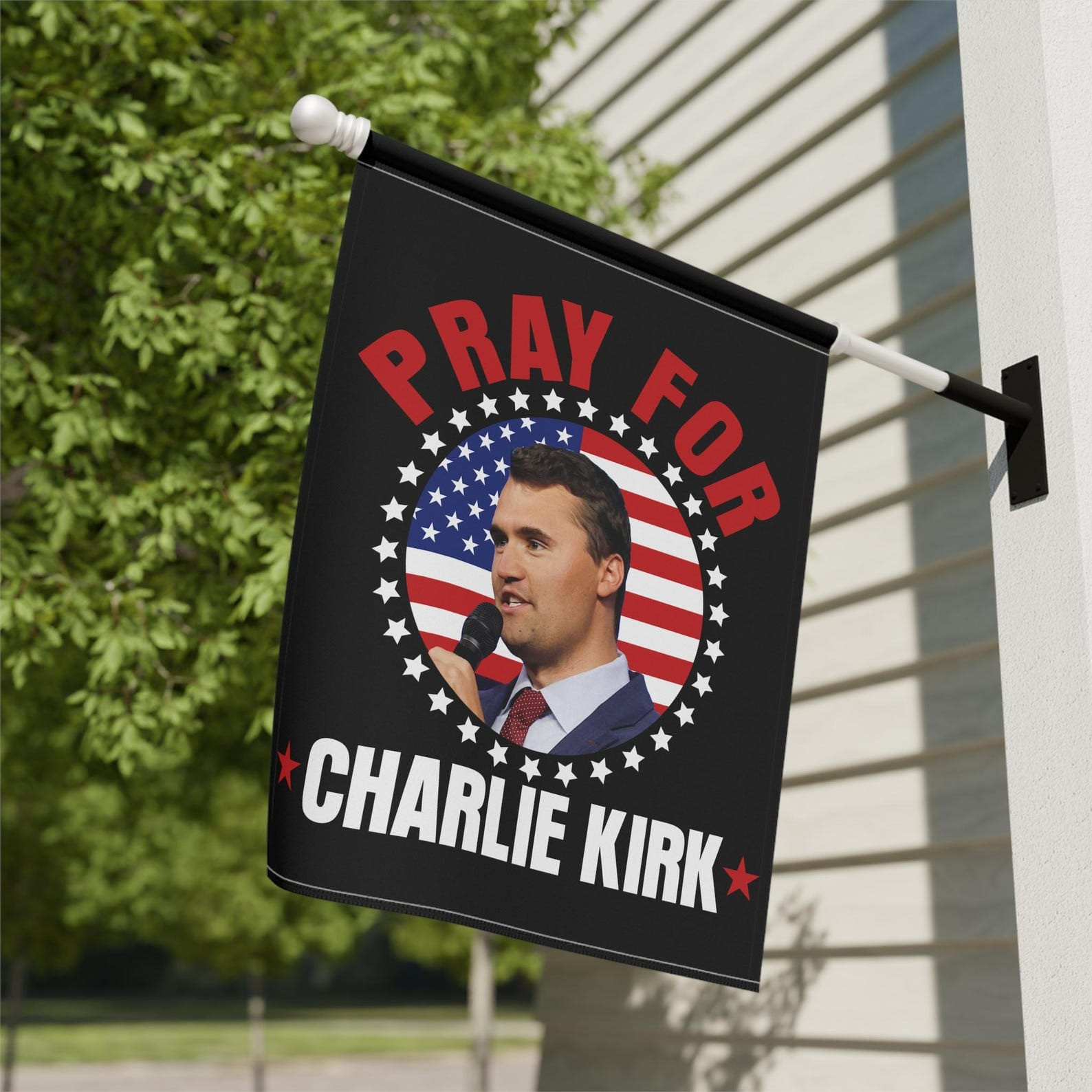 RIP Charlie Kirk Freedom American flag Flag Pray For Charlie Kirk Memorial Merch Items