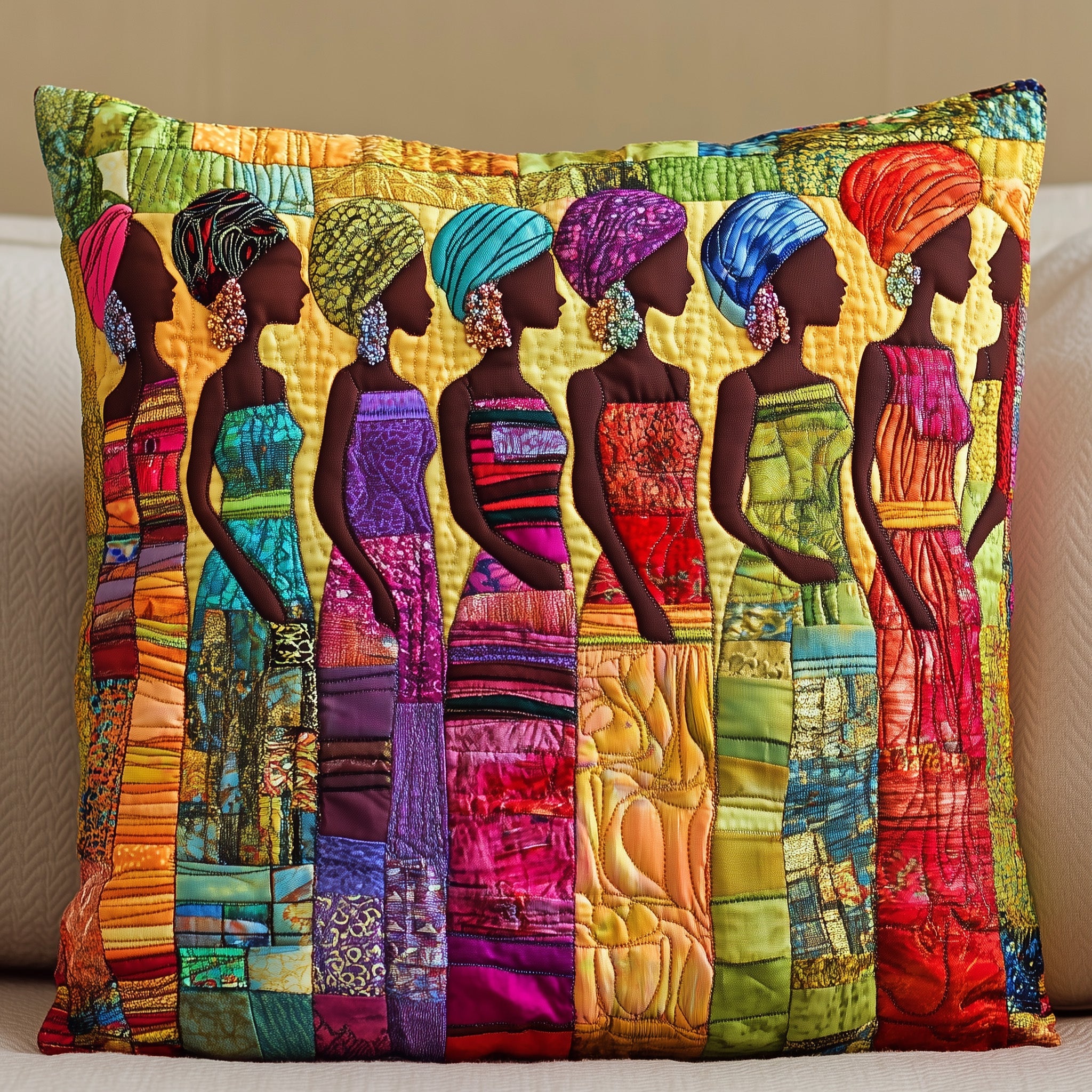 Rise & Slay Quilted Pillow Case Pillow Protector CoverAfrican American Gifts For Women