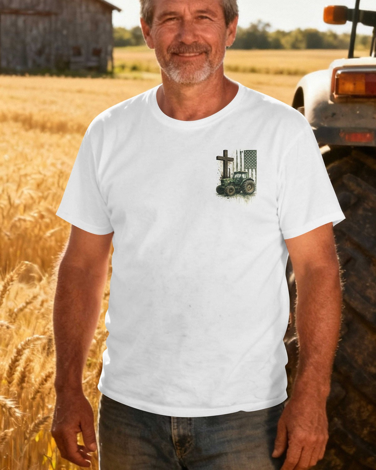 That's What I Do I Ride Tractors And Believe In Jesus Shirt Christian Gifts For Tractor Driver