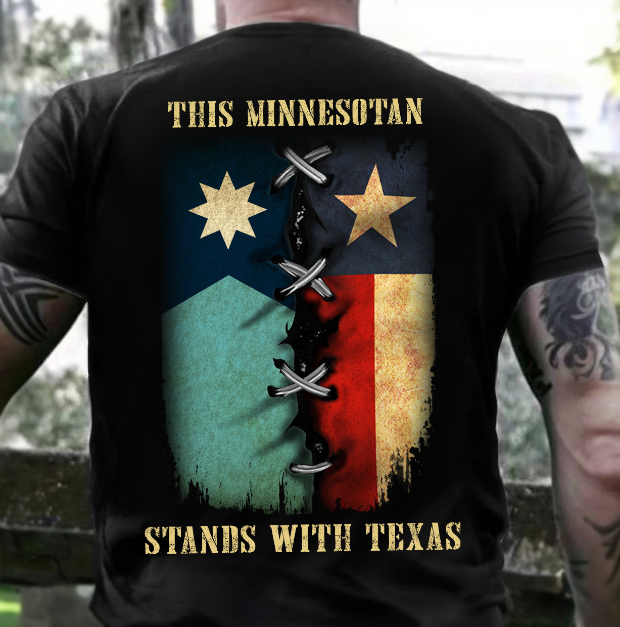 This Minnesotan Stands With Texas Shirt Minnesota Pro Texas T-Shirt Gift