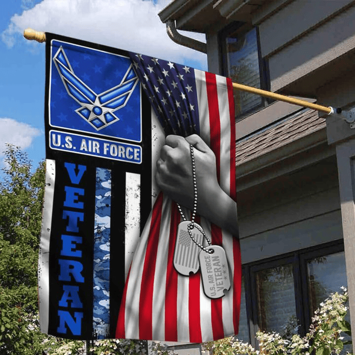 US Air Force Veteran Flag American Flag USAF Merchandise Outdoor Decor Gifts For Veteran