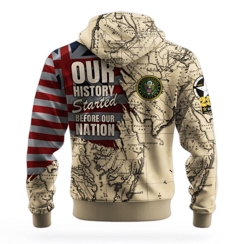 US Army 250 Years Of Service Hoodie 250Th Anniversary 1775 2025 Army Veteran Clothing - Image 2