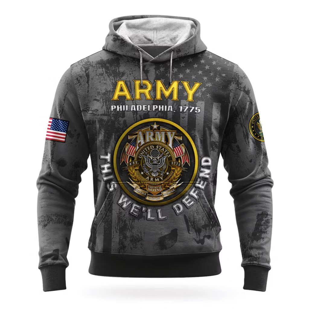US Army This We'll Defend 250Th Anniversary Hoodie 1775 2025 Army Veteran Clothing Gifts