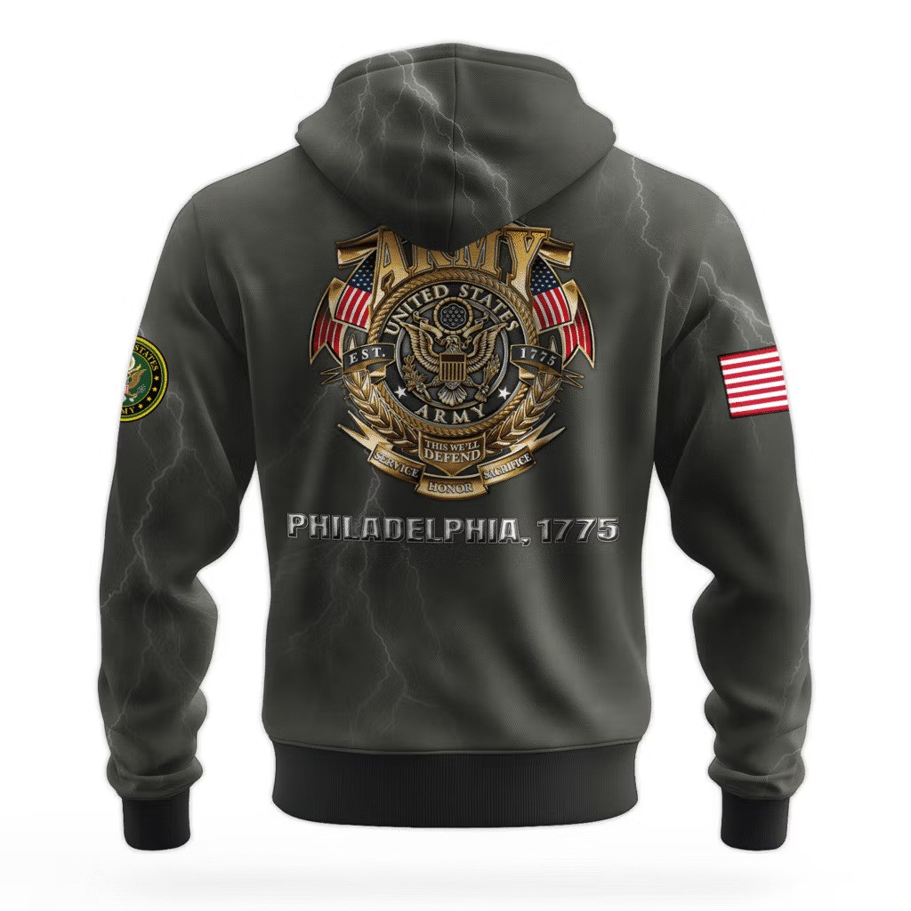 US Army This We'll Defend 250Th Anniversary Hoodie 1775 2025 Best Gift For Army Veteran - Image 2
