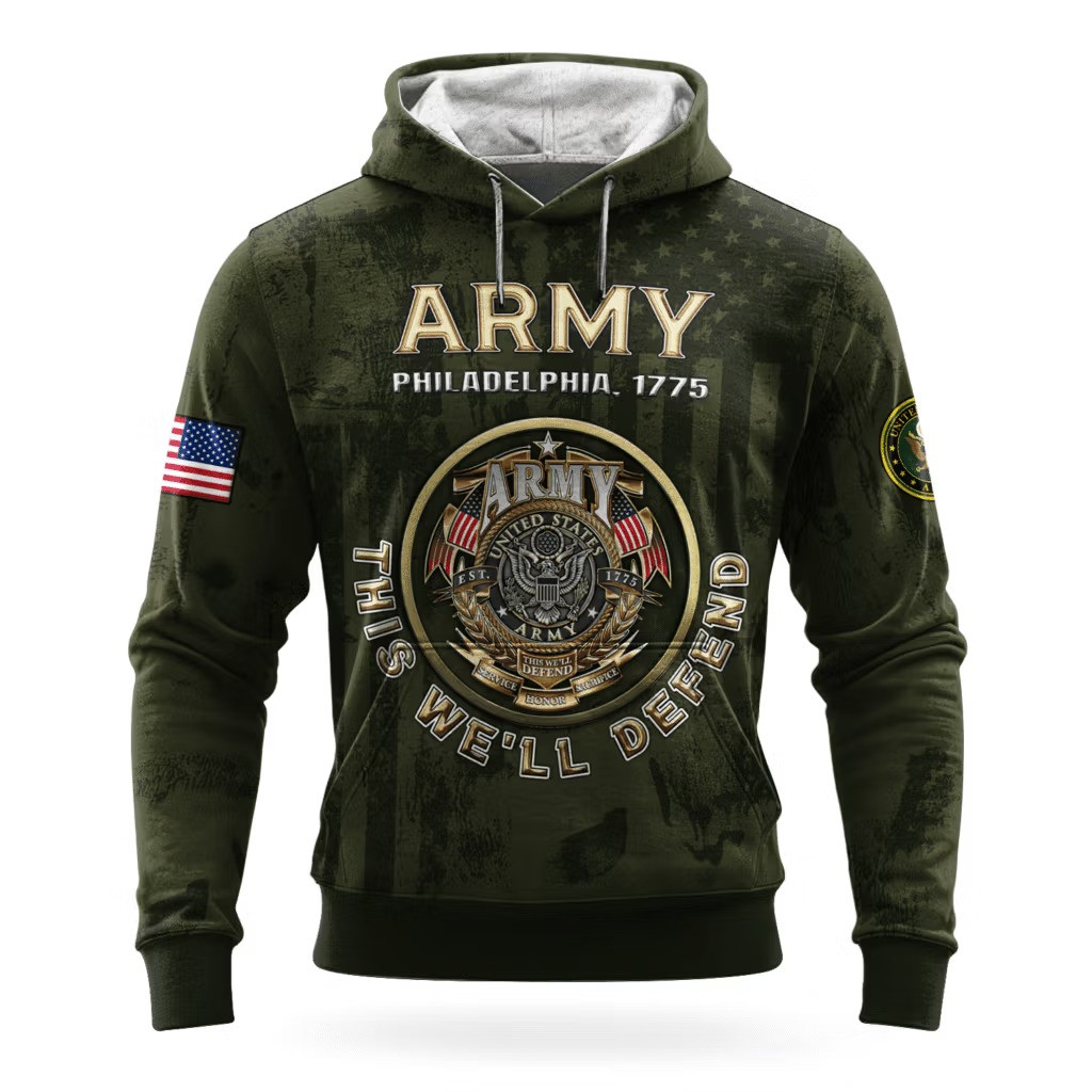 US Army This We'll Defend 250Th Anniversary Hoodie 1775 2025 Gifts For An Army Veteran