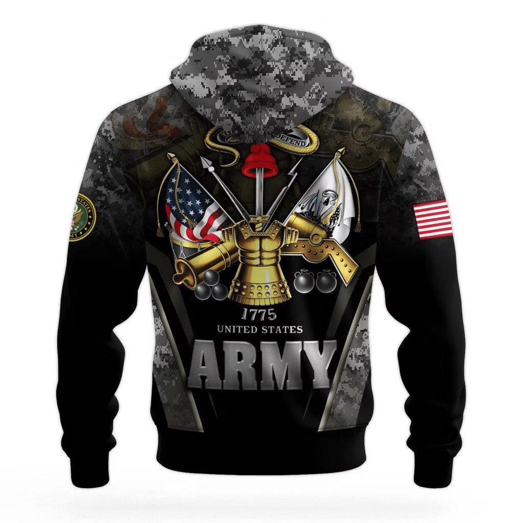 US Army This We'll Defend 250Th Anniversary Hoodie Army Veteran Apparel Patriotic Gifts - Image 2