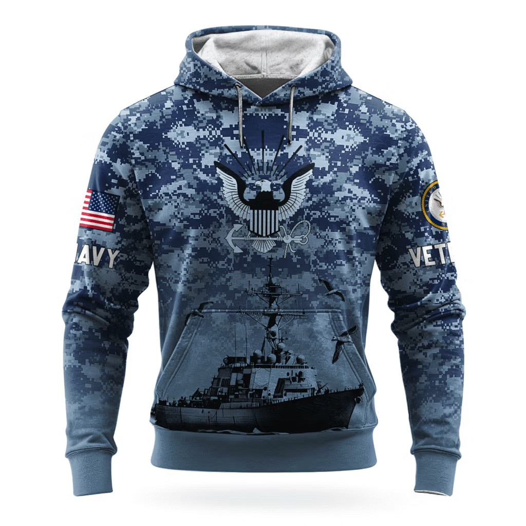 US Navy 250Th Anniversary Camo Hoodie 1775 2025 USN Merch Good Gifts For Veterans Day