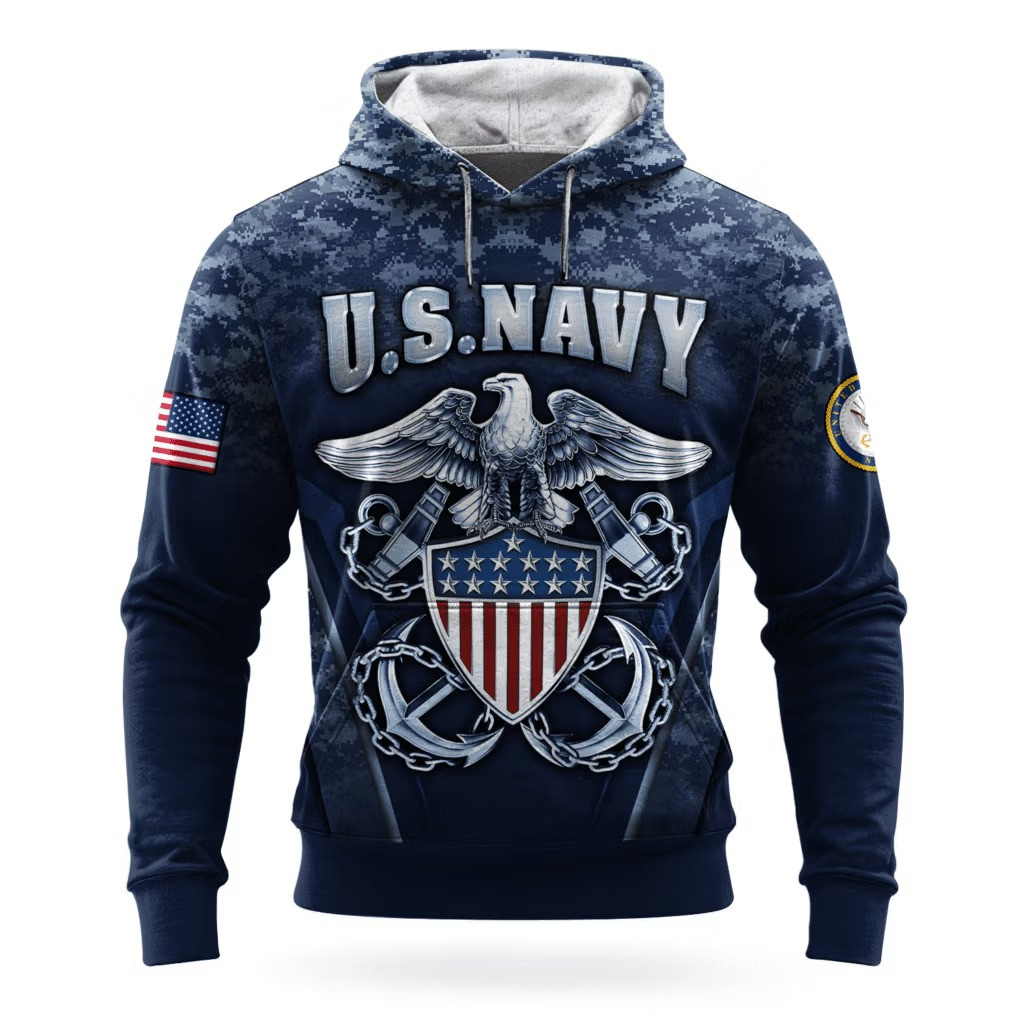 US Navy 250Th Anniversary Camo Hoodie 1775 2025 USN Merch Unique Navy Veteran Gift Ideas