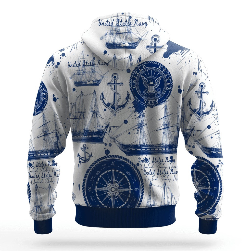 US Navy 250Th Anniversary Hoodie 1775 2025 USN Apparel Christmas Gifts For Navy Veterans - Image 2