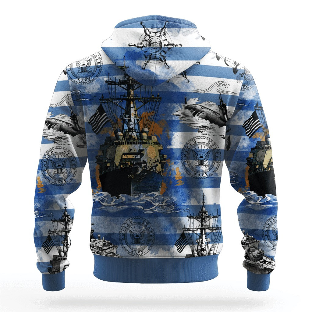 US Navy 250Th Anniversary Hoodie 1775 2025 USN Merch Apparel Cool Gifts For Veterans Day - Image 2