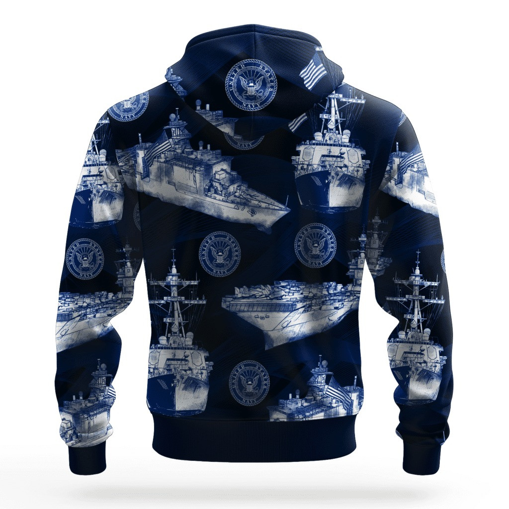 US Navy 250Th Anniversary Hoodie 1775 2025 USN Merch United States Navy Gifts For Him - Image 2