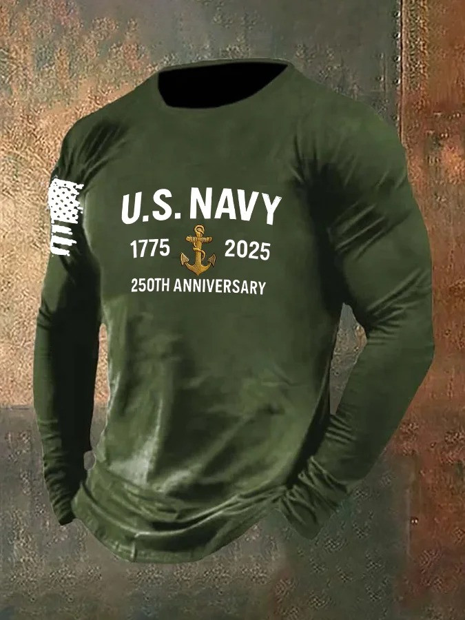 U.S Navy 250Th Anniversary T-Shirt 1775 2025 Tee Shirt Veteran Appreciation Gifts - Image 3