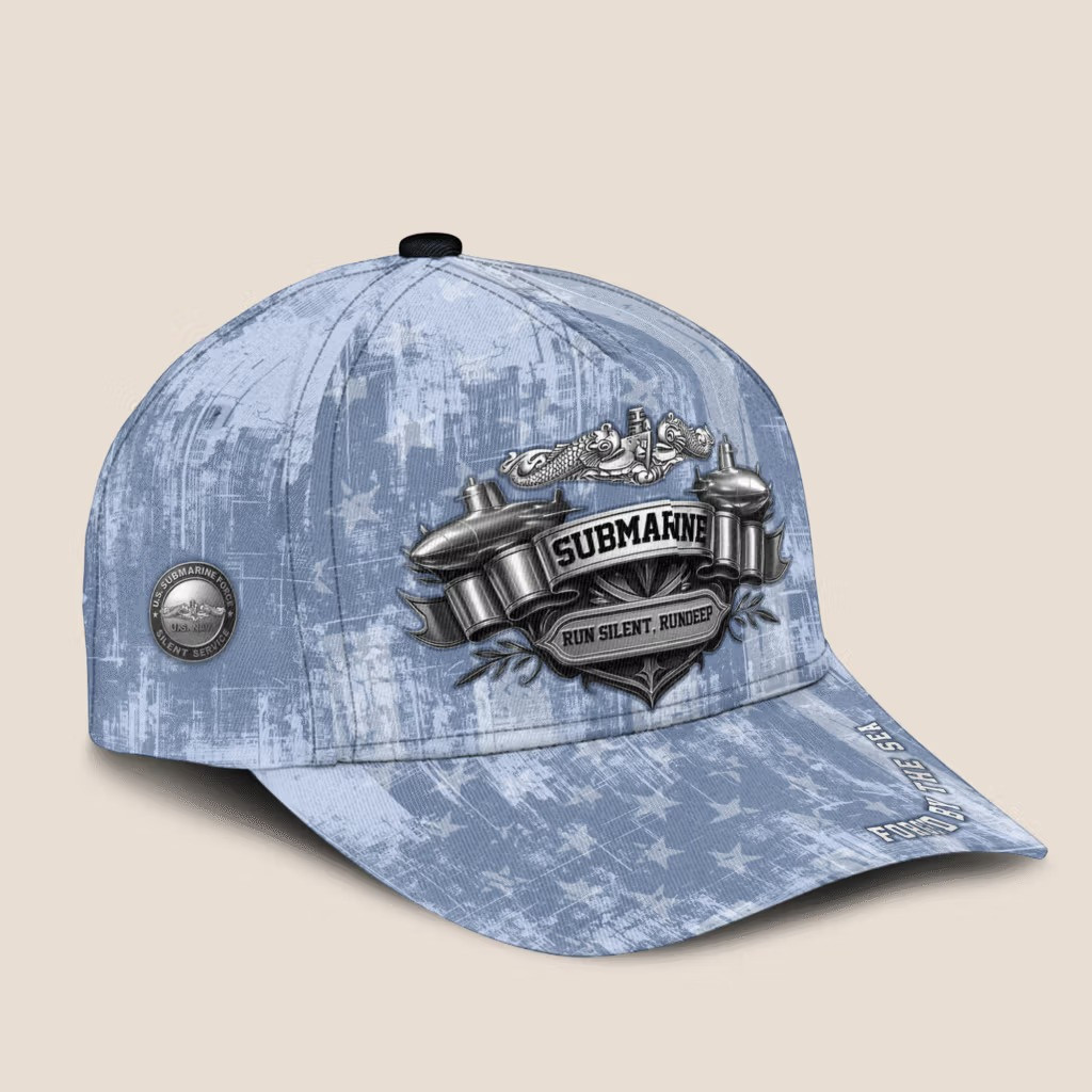US Navy Submarine Force Hat Run Silent Run Deep Baseball Cap Veteran Gifts Ideas
