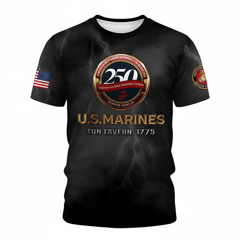 USMC 250Th Anniversary 1755 2025 Sweatshirt Marine Corps Merch Xmas Gifts For Veterans - Image 4