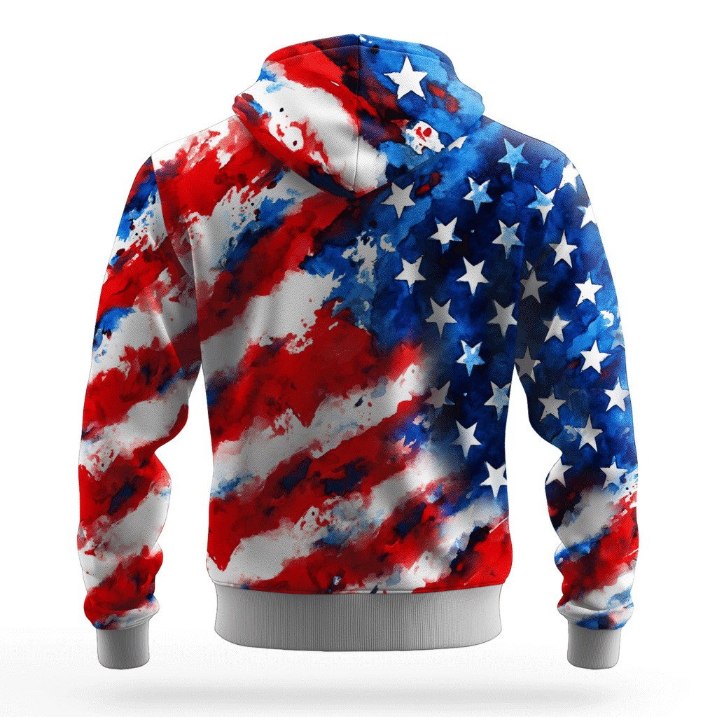USMC 250Th Anniversary American Flag Hoodie Marine Corps Veteran Apparel Best Veteran Gifts - Image 2