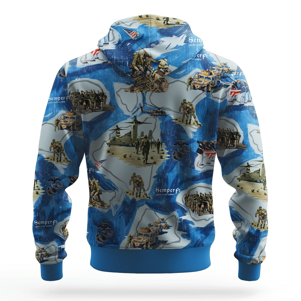 USMC 250Th Anniversary Hoodie 1775 2025 Marine Corps Veteran Clothing Gifts For Him - Image 2