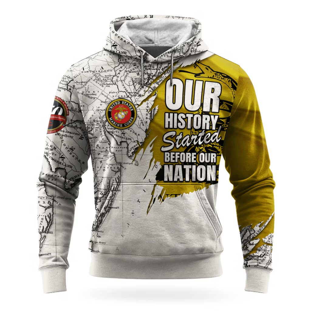 USMC 250Th Anniversary Hoodie Marine Corps Veteran Clothing Gifts For Veterans Day 2025