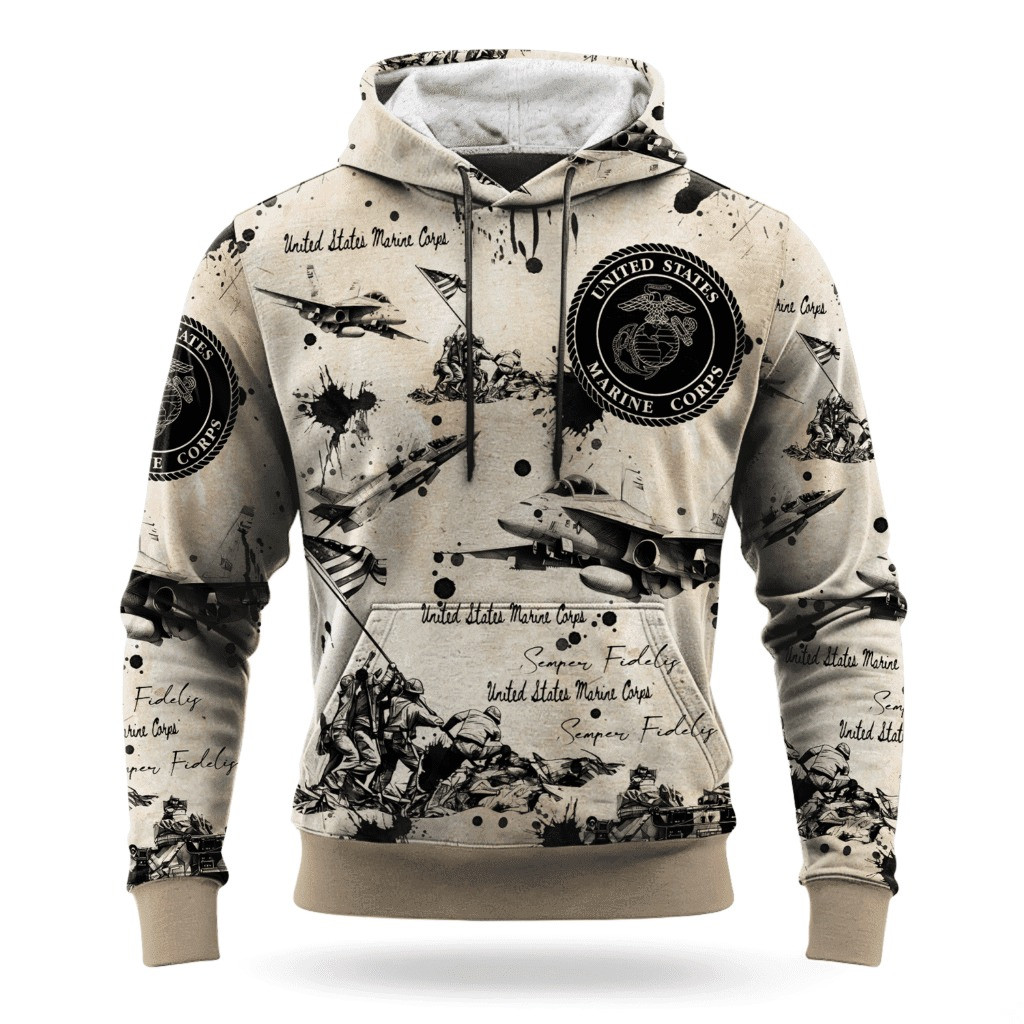 USMC 250Th Anniversary Hoodie Marine Corps Veteran Clothing Unique Gifts For Veterans Day